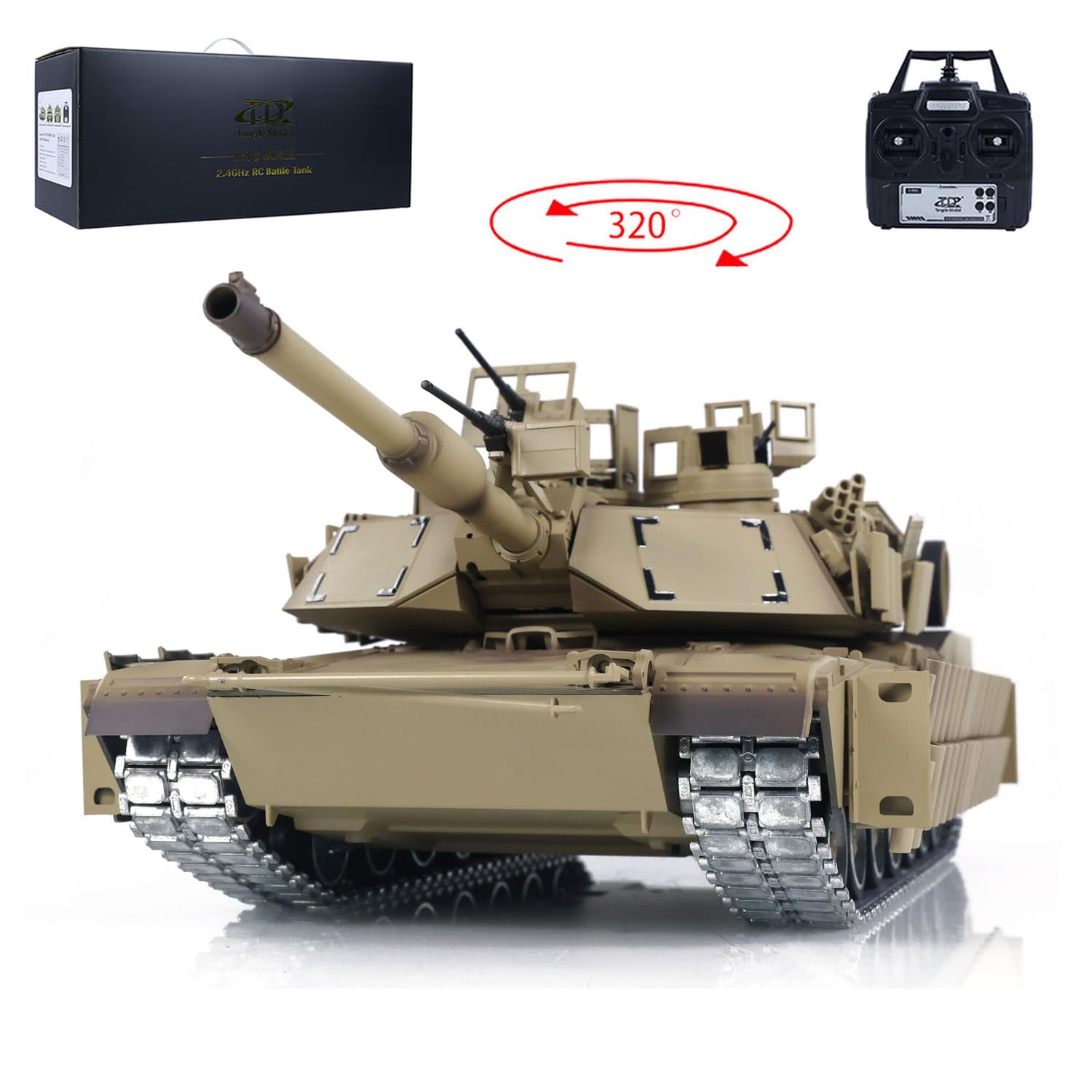 【美品】RC BATTLE TANK バトルタンク M1A2 Abrams Amazon.com: wheelfun 1/16 TD Military RC Tank Abrams M1A2